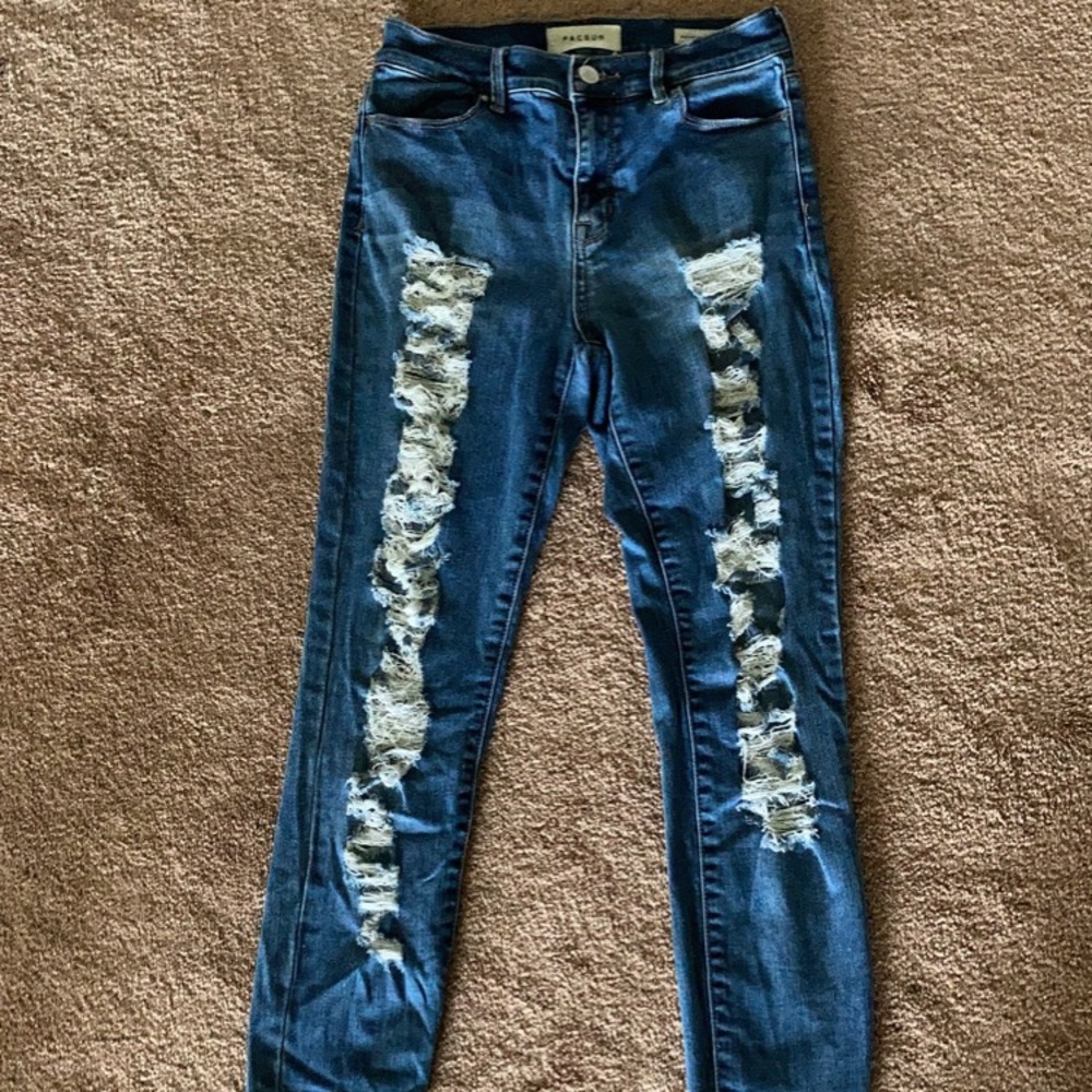 pac sun high rise ankle jeggings